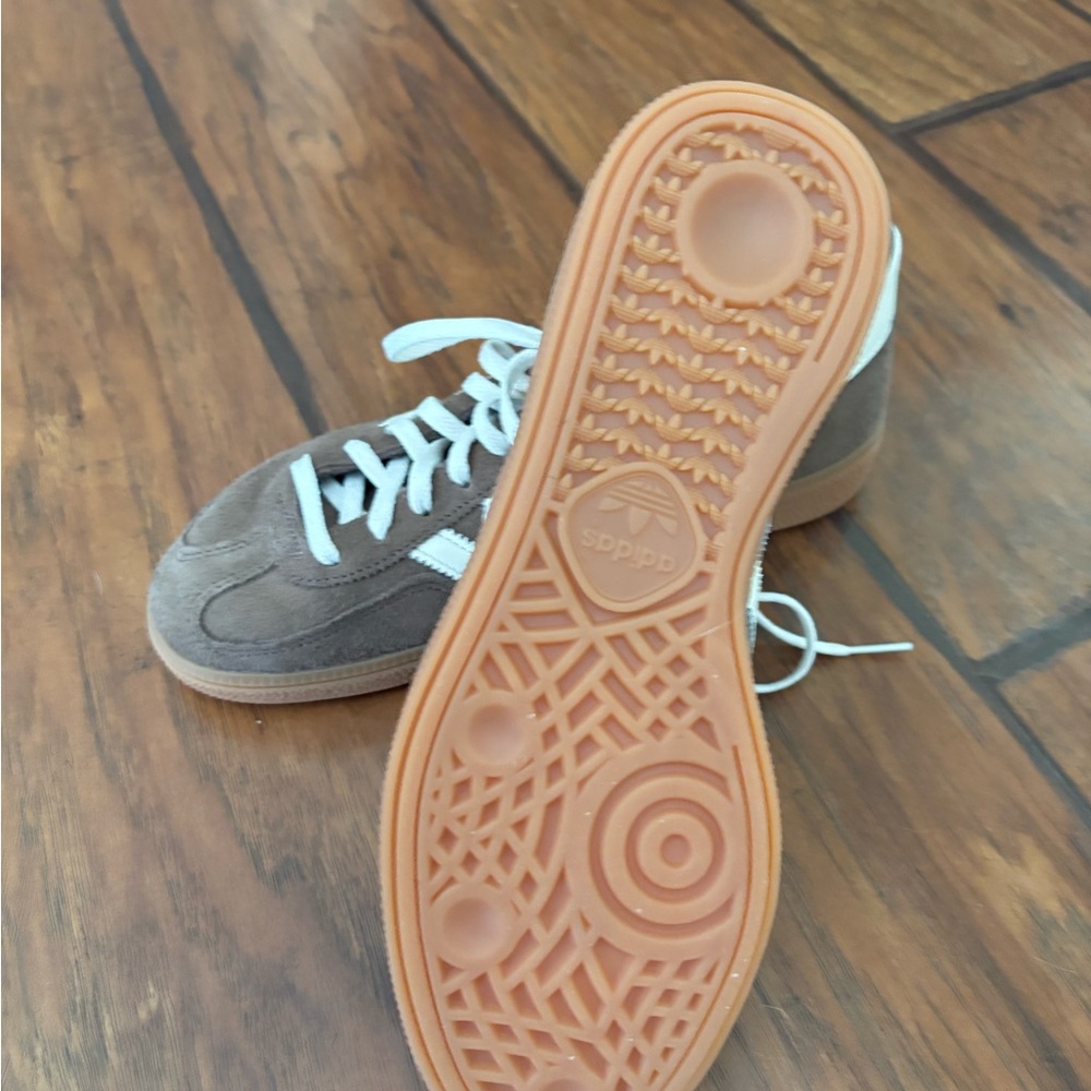 Adidas Brown and White Sneakers